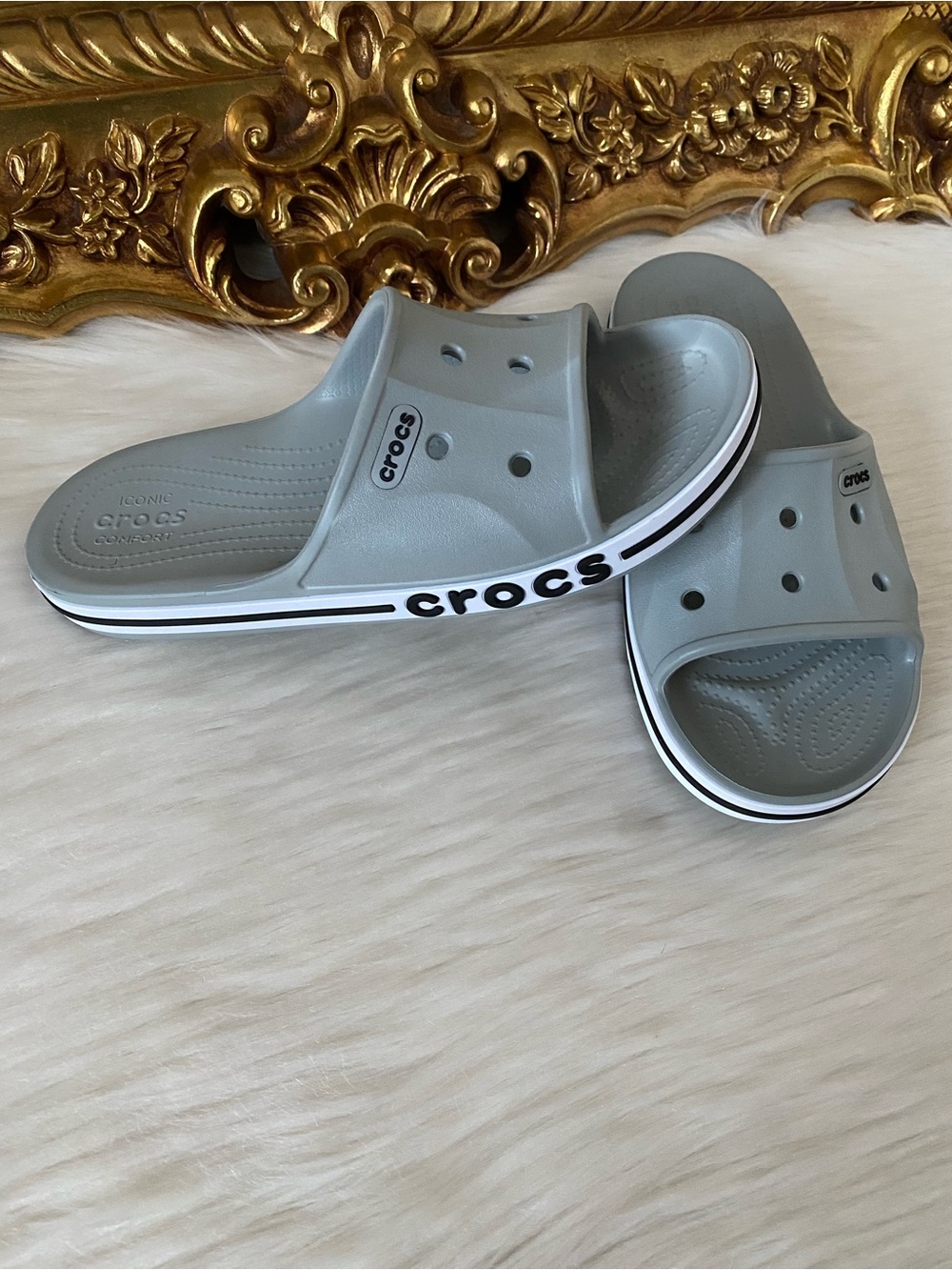 CROCS Bayaband Slide Light Grey